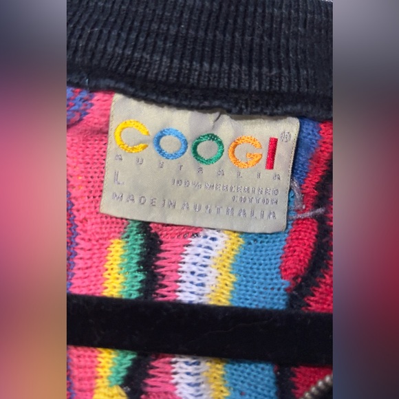 COOGI Australia - 90’s Vintage Chunky Knit Quarter Zip - Biggie Style - Size L - Picture 6 of 6